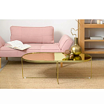 Кофейный столик овальный золотой Modern Mirror Gold Table варинант исполнения - 1 | Loft Concept в Новосибирске