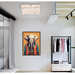 Люстра потолочная квадратная минималистичная Perfection of Geometry варинант исполнения - 5 | Loft Concept в Новосибирске