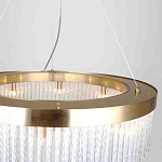 Люстра подвесная со стеклянными подвесками в виде перекрученных трубочек Nembus варинант исполнения - 3 | Loft Concept в Новосибирске