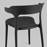 Черный стул из прочного PP-пластика JORIS варинант исполнения - 5 | Loft Concept в Новосибирске
