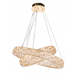 Люстра на 2 кольца с текстурной огранкой Reflection of Reality варинант исполнения - 3 | Loft Concept в Новосибирске