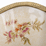 Ваза голубого цвета из фарфора с цветочным рисунком и бронзовой стрекозой Blue Garden варинант исполнения - 2 | Loft Concept в Новосибирске