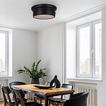 Потолочный светильник круглый черного цвета Modern Simple Ceiling Light варинант исполнения - 3 | Loft Concept в Новосибирске