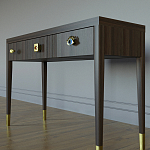 Дизайнерский Письменный стол Elsa Dreams Walnut с тремя ящиками варинант исполнения - 2 | Loft Concept в Новосибирске