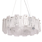 Люстра круглая с подвесными прямоугольными пластинами из стекла Glacier Panels варинант исполнения - 1 | Loft Concept в Новосибирске