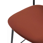Стул барный с широкой полукруглой спинкой Chair Smooth Shapes варинант исполнения - 5 | Loft Concept в Новосибирске