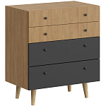 Комод с принтом на ящиках Elise Chest of Drawers варинант исполнения - 10 | Loft Concept в Новосибирске