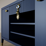 Комод-буфет Elsa Dreams Blue с открытыми полками   варинант исполнения - 7 | Loft Concept в Новосибирске