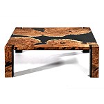 Кофейный Стол River in Autumn Elm Resin Coffee Table варинант исполнения - 1 | Loft Concept в Новосибирске