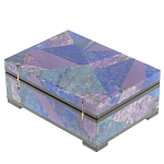 Шкатулка из натурального камня лазурит и чароит Stone Casket варинант исполнения - 4 | Loft Concept в Новосибирске