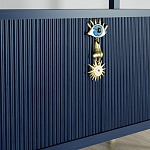 Стеллаж со стеклянными полками Elsa Dreams Blue варинант исполнения - 8 | Loft Concept в Новосибирске