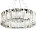 Круглая люстра с хрустальными подвесками хром Crystal Art Chrome Chandelier 16 варинант исполнения - 1 | Loft Concept в Новосибирске