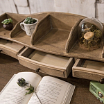 Стол-бюро из массива дерева Margery Provence Desk варинант исполнения - 8 | Loft Concept в Новосибирске