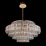 Люстра хрустальная в неоклассическом стиле на золотистом каркасе Majesty варинант исполнения - 8 | Loft Concept в Новосибирске