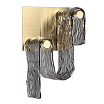 Бра волнистой формы из фактурного стекла Wave варинант исполнения - 1 | Loft Concept в Новосибирске