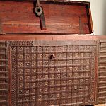 Большой Этнический сундук с металлическим декором  варинант исполнения - 1 | Loft Concept в Новосибирске