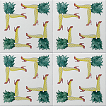 Плитка дизайнерская с рисунком Пина Колада варинант исполнения - 1 | Loft Concept в Новосибирске