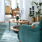 Кресло велюровое горчичного цвета Diaspro Mustard Armchair варинант исполнения - 8 | Loft Concept в Новосибирске