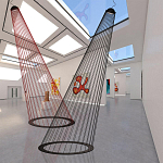 Подвесной светильник из металла Rays of Light варинант исполнения - 3 | Loft Concept в Новосибирске