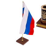 Настольный письменный набор с часами из природного камня обсидиана Royal Set варинант исполнения - 7 | Loft Concept в Новосибирске