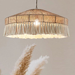 Люстра круглая плетеная с кисточками Dome Sun Glow варинант исполнения - 2 | Loft Concept в Новосибирске