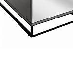 Двухдверный шкаф с зеркальными дверцами Strict Lines варинант исполнения - 4 | Loft Concept в Новосибирске