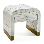 Тумбочка прикроватная Amo Bone Inlay Bedside Almond варинант исполнения - 4 | Loft Concept в Новосибирске