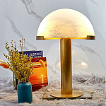 Настольная лампа c абажуром в форме купола из натурального камня  Heavenly Harmony варинант исполнения - 3 | Loft Concept в Новосибирске