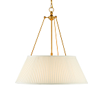 Подвесной светильник светодиодный с фактурным тканевым конусообразным абажуром White Fabric Lampshade варинант исполнения - 1 | Loft Concept в Новосибирске