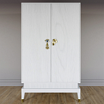 Платяной шкаф Elsa Dreams White с 2-мя фасадами варинант исполнения - 5 | Loft Concept в Новосибирске