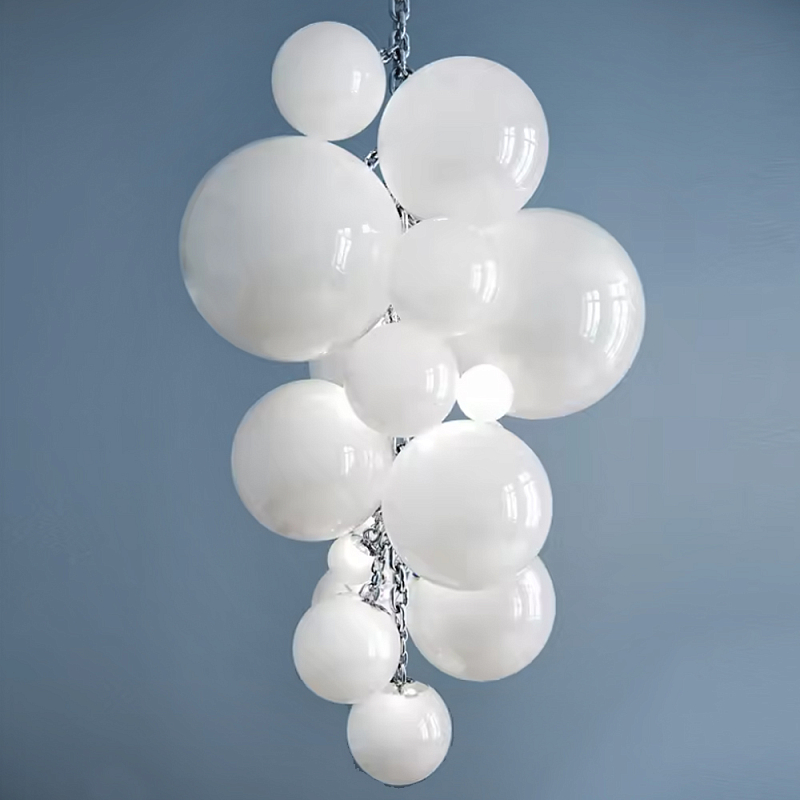 Люстра Grape Balls Белое стекло Белый Люстра Grape Balls Белое стекло Белый в Новосибирске | Loft Concept