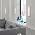 Бра прямоугольное в серебрянном цвете с ажурной решеткой Feiss варинант исполнения - 3 | Loft Concept в Новосибирске