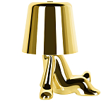 Настольная лампа фигурная золотого цвета с гладким абажуром Высота 17 см Sophia варинант исполнения - 4 | Loft Concept в Новосибирске