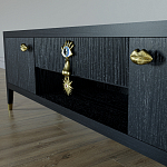 TV-тумба Дизайнерская Elsa Dreams Black варинант исполнения - 2 | Loft Concept в Новосибирске