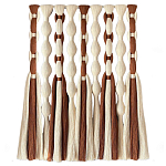Дизайнерский Декор на стену с кисточками из хлопковых нитей wall panel Thread brushes варинант исполнения - 4 | Loft Concept в Новосибирске