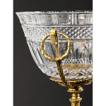 Чаша из рельефного стекла прозрачного цвета на бронзовой подставке Eden Garden варинант исполнения - 5 | Loft Concept в Новосибирске