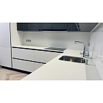 Угловой кухонный гарнитур Жемчужный белый Серый Clarke Kitchen Set White Grey варинант исполнения - 8 | Loft Concept в Новосибирске