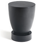 Приставной столик из массива манго Tom-tom Black варинант исполнения - 1 | Loft Concept в Новосибирске