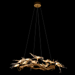 Люстра подвесная с прозрачными стеклянными птичками на ветвях Диаметр 100 см Serip Voa варинант исполнения - 3 | Loft Concept в Новосибирске