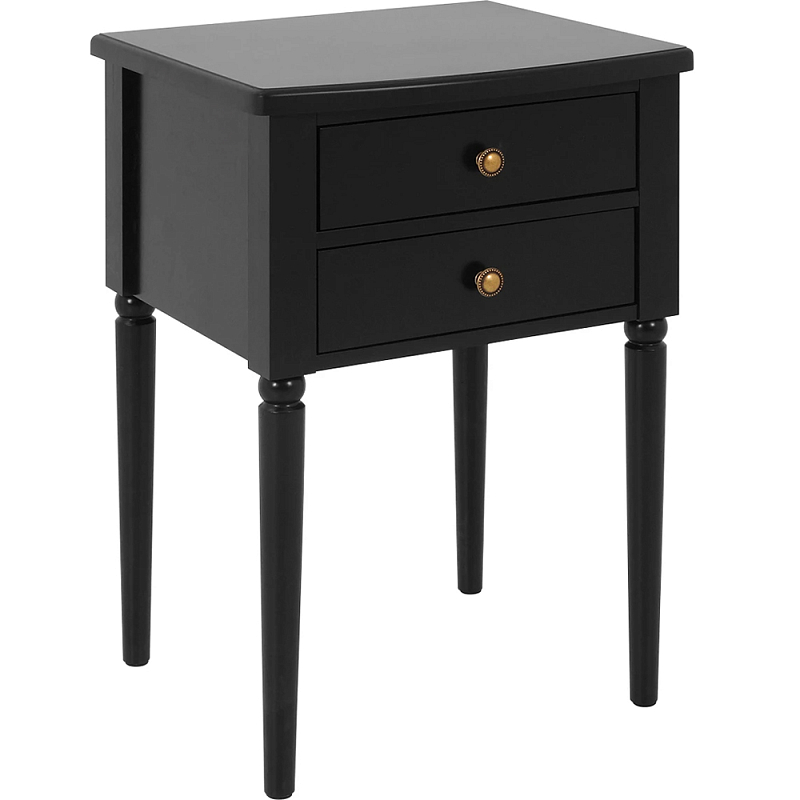 Прикроватная тумба Вlues Black Черный в Новосибирске | Loft Concept 