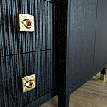 Большой шкаф с витриной Elsa Dreams Black варинант исполнения - 6 | Loft Concept в Новосибирске