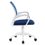 Офисное кресло с основанием из белого пластика Desk chairs Blue варинант исполнения - 3 | Loft Concept в Новосибирске