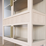 Витрина Primo со стеклянными фасадами и 2 ящиками Светлый дуб варинант исполнения - 5 | Loft Concept в Новосибирске