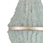 Люстра с каскадом из стеклянных декоративных элементов Shining Sea Glass варинант исполнения - 1 | Loft Concept в Новосибирске