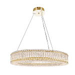 Люстра подвесная круглая из прозрачного хрусталя с золотым корпусом Selfsufficient варинант исполнения - 6 | Loft Concept в Новосибирске