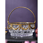 Корзиночка из прозрачного стекла с бронзовой ручкой Eden Garden варинант исполнения - 4 | Loft Concept в Новосибирске