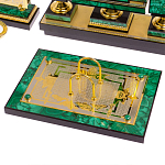 Настольный письменный набор из малахита с декором в виде лошади Leader Organizer варинант исполнения - 3 | Loft Concept в Новосибирске