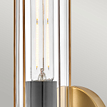 Бра для ванных комнат с прозрачным цилиндрическим плафоном на круглом основании Hinkley варинант исполнения - 4 | Loft Concept в Новосибирске