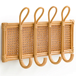 Настенная вешалка из ротанга Wila Wall Hanger M варинант исполнения - 1 | Loft Concept в Новосибирске