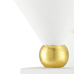 Бра с бело-золотыми плафоном в форме конуса Light Source варинант исполнения - 1 | Loft Concept в Новосибирске